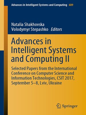cover image of Advances in Intelligent Systems and Computing II